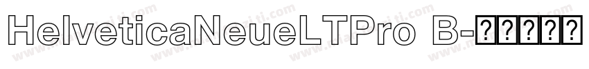 HelveticaNeueLTPro B字体转换